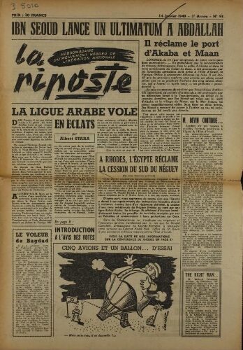 La Riposte N°93 (14 janv. 1949)